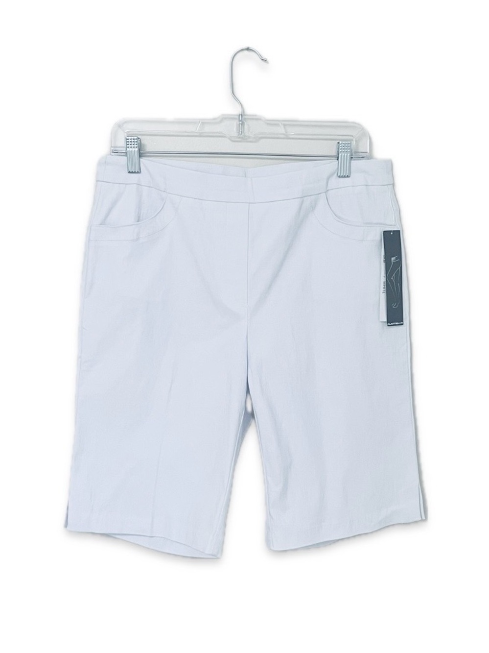NWT Tribal White Flatten It Bermuda Shorts Size 12